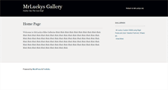 Desktop Screenshot of gallery.mrluckys.biz