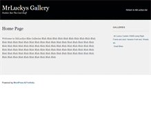 Tablet Screenshot of gallery.mrluckys.biz